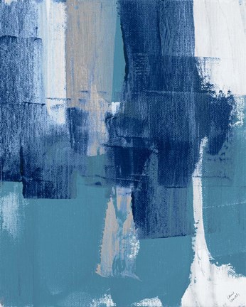 Framed Blue Perspectives IV Print