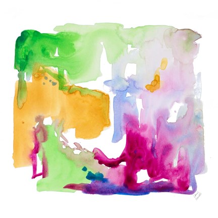 Framed Summer Abstract I Print