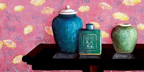 Framed Chinese Vases Print