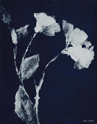 Framed Floral Whisper In The Dark II Print