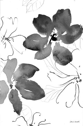 Framed Into Summer Black and White I Print