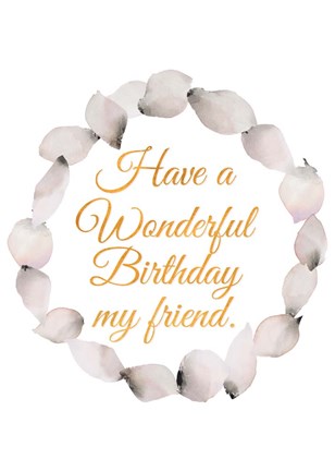 Framed Wonderful Birthday Print