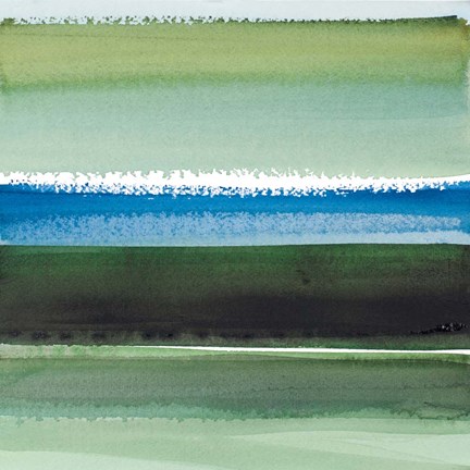 Framed Morning Pasture Square I Print