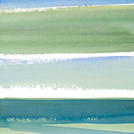 Framed Morning Pasture Square II Print