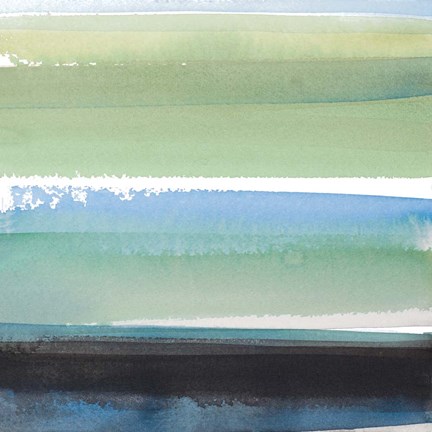 Framed Morning Pasture Square III Print