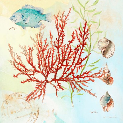 Framed Deep Sea Coral I Print