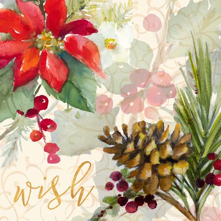 Framed Holiday Wishes IV Print