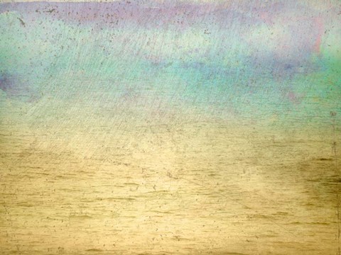 Framed Misty Ocean II Print