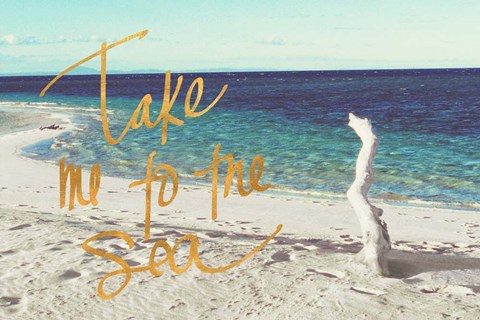 Framed Beach Please II Print