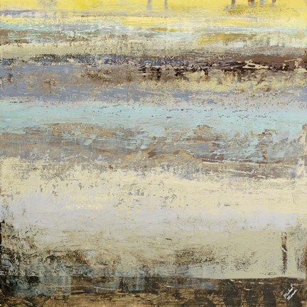 Framed Origins Blue I Print