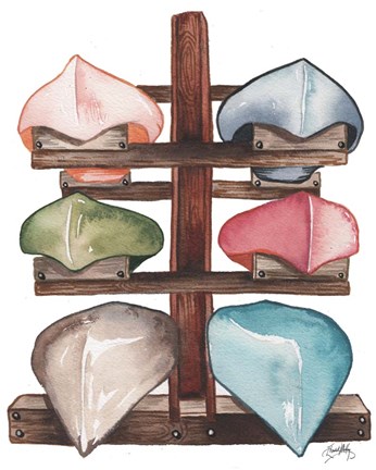 Framed Lake Canoes Print
