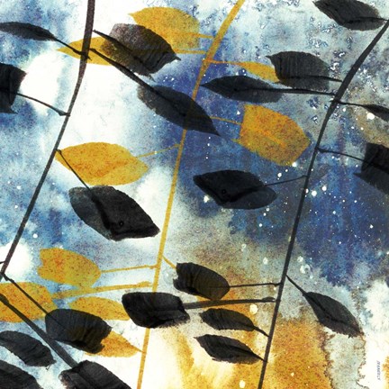 Framed Autumn Leaves I Print