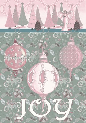 Framed Pink Wonderland Joy Print