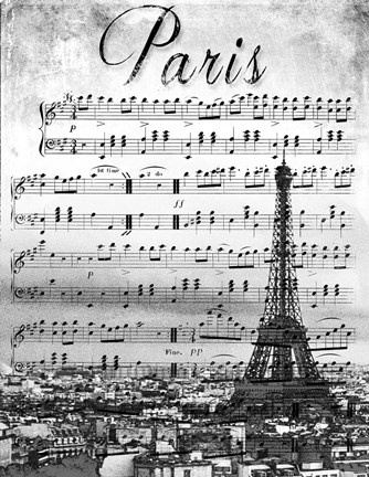 Framed Musical Paris Print