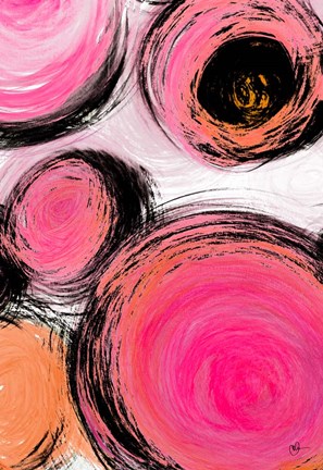 Framed Contempo Bubbles Print