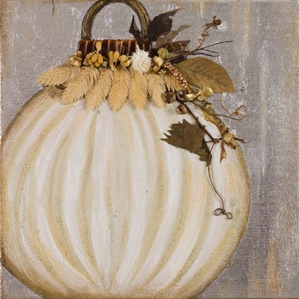 Framed White Ornament II Print