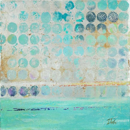 Framed Dots on Silver Print