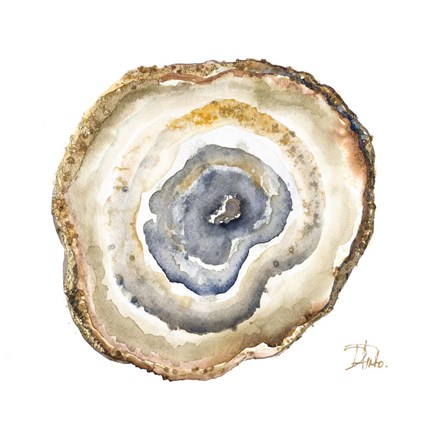 Framed Agate Watercolor I Print