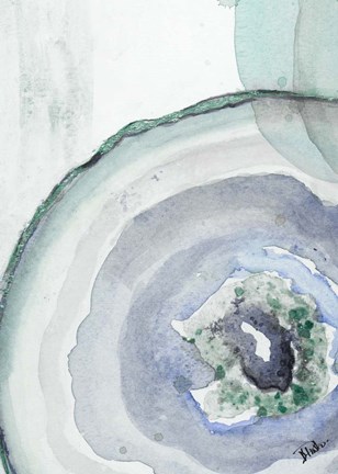 Framed Cool Agate Fragment I Print