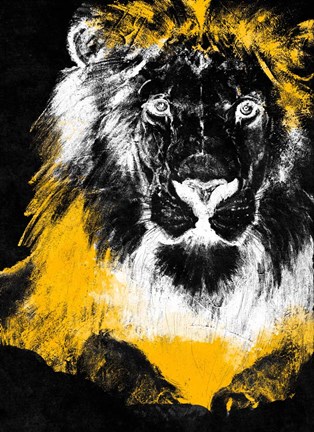 Framed Stained Safari I Print