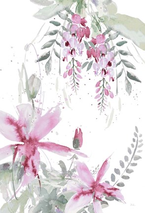 Framed Spring Glicinia II Print