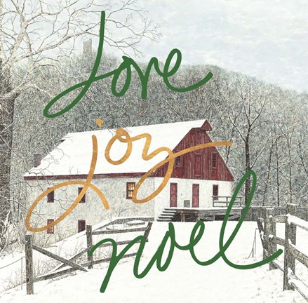 Framed Love Joy Noel Print