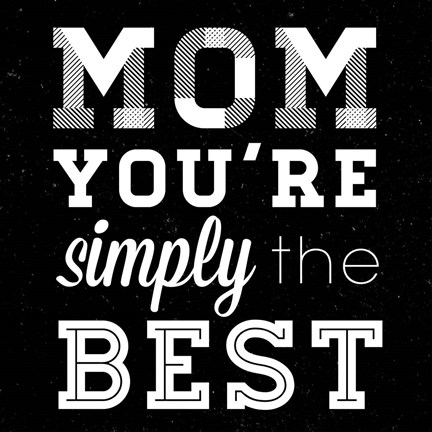Framed Simply the Best Mom Square Print