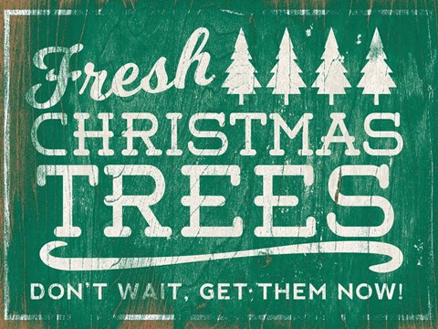 Framed Holiday Wooden Signs I Print