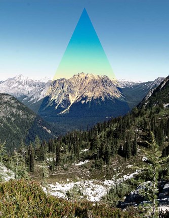Framed Mountain Peak Print