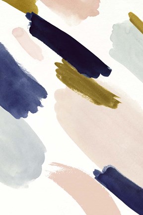 Framed Brushmarks II Print