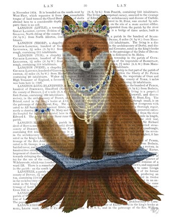 Framed Fox with Tiara, Full Print