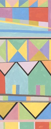 Framed Flag Structure II Print