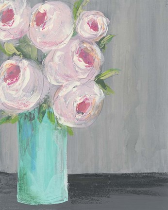 Framed Sorbet Floral I Print