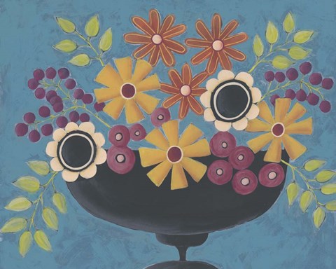 Framed Flowers Galore II Print