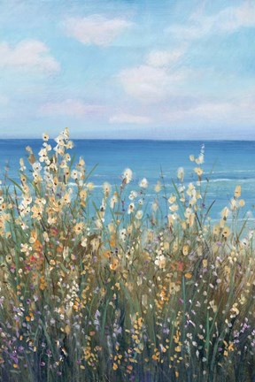 Framed Flowers at the Coast II Print