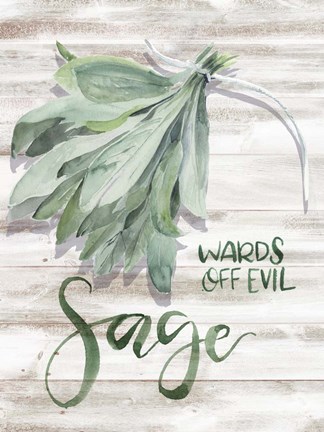 Framed Green Witch III Print