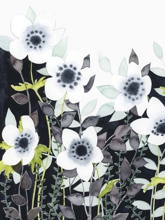 Framed Night Foliage II Print