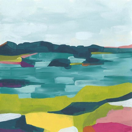 Framed Kaleidoscope Coast II Print