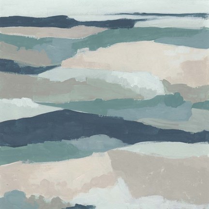 Framed Blue Vista II Print