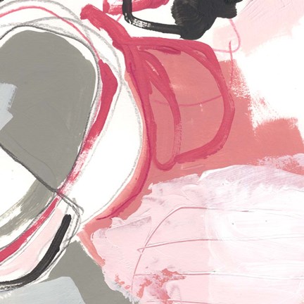 Framed Totality of Pink I Print