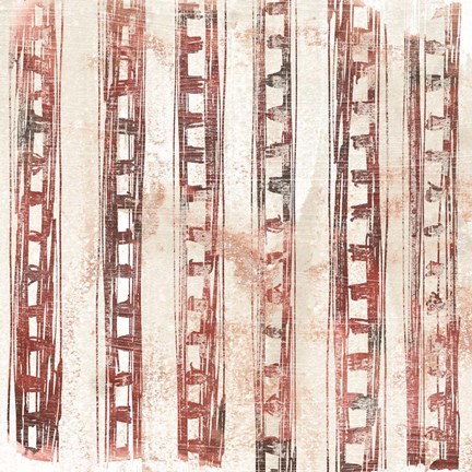 Framed Red Earth Textile IX Print