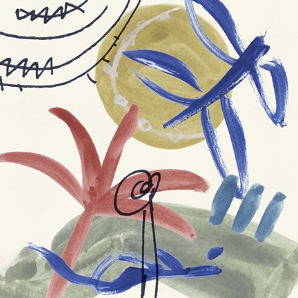 Framed Sunburst Abstract III Print