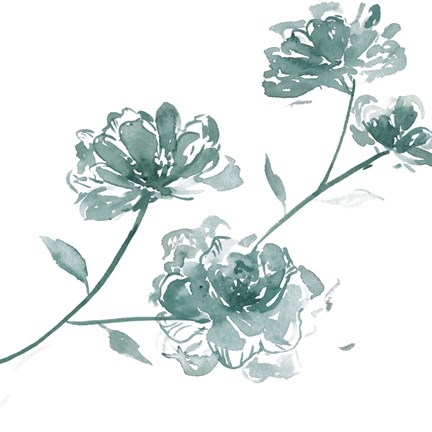 Framed Traces of Flowers IV Print