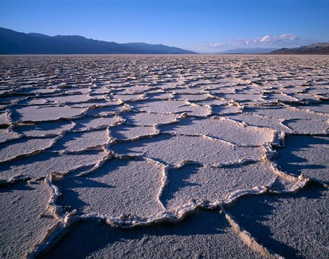 Framed Patternson Floor Of Death Valley National Park, California Print