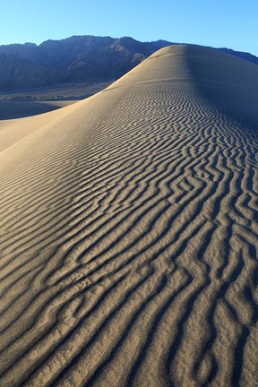 Framed Mesquite Dunes, Death Valley Np, California Print