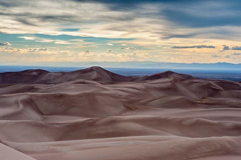 Framed Great Sand Dunes National Park And Sangre Cristo Mountains, Colorado Print