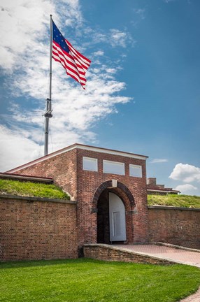 Framed Historic Fort Mchenry, Birthplace Of The Star Spangled Banner Print