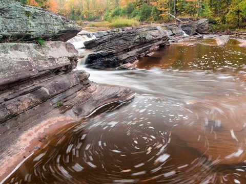Framed Bonanza Falls Whirlpool, Michigan Print
