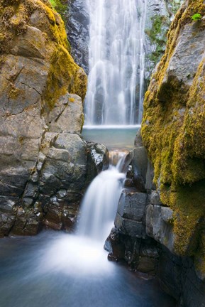 Framed Susan Creek Falls, Umpqua National Forest, Oregon Print