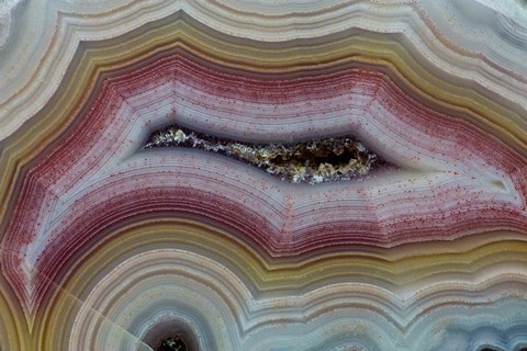 Framed Banded Agate II Print